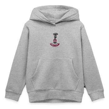 Ludmilla vor mit Rauch BR 130 131 132 230 231 232 - Kinder Premium Organic Hoodie - Grau meliert - Vorne - AI Model Kid Male (0cm)