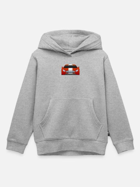 Car Auto - Kinder Premium Organic Hoodie - Grau meliert