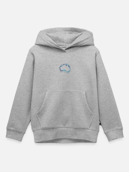 australien - Kinder Premium Organic Hoodie - Grau meliert