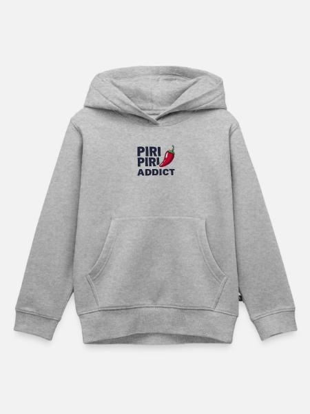 Piri Piri Addict - Kinder Premium Organic Hoodie - Grau meliert