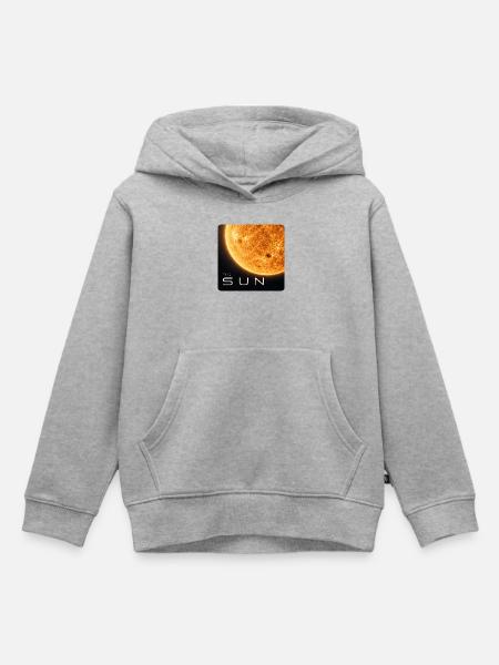 The-Sun-30cm - Kinder Premium Organic Hoodie - Grau meliert