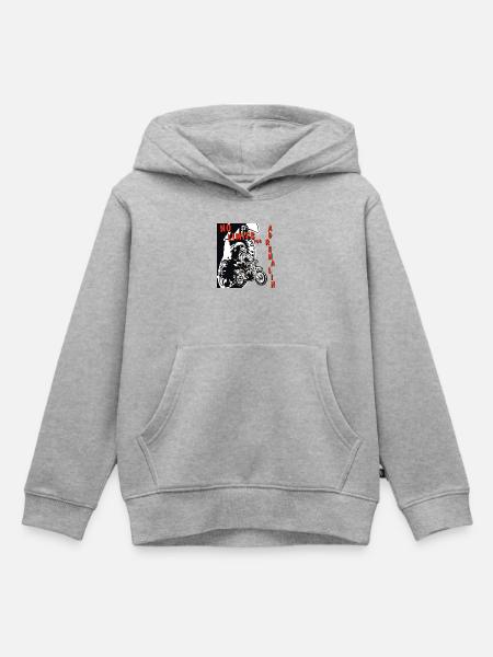 adrenalin no limits mx - Kinder Premium Organic Hoodie - Grau meliert