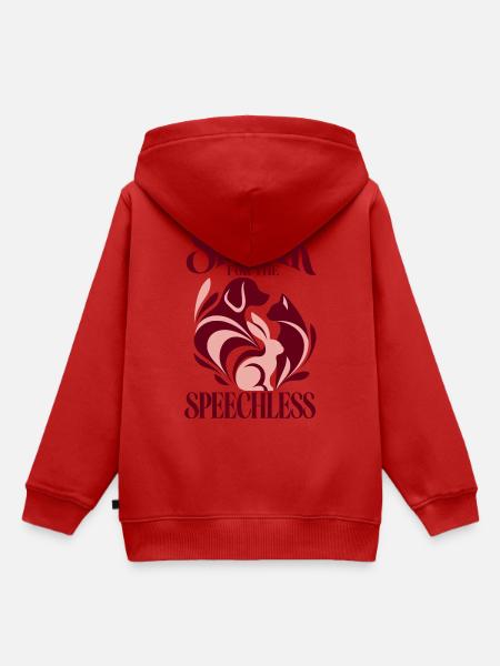 Speak For The Speechless - Kinder Premium Organic Hoodie - Rot