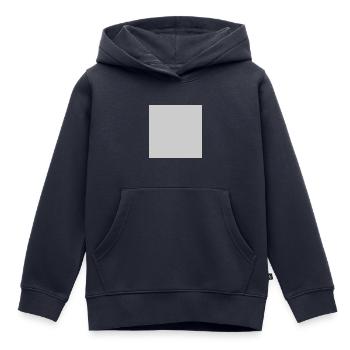 Quatrat in Grau - Kinder Premium Organic Hoodie - Navy - Vorne - AI Model Kid Male (0cm)