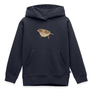 Vogel - Kinder Premium Organic Hoodie - Navy - Vorne - AI Model Kid Male (0cm)