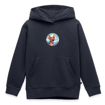 Cirneco Dell Ätna Hunderasse Cartoon Kawaii Waterco - Kinder Premium Organic Hoodie - Navy - Vorne - AI Model Kid Male (0cm)