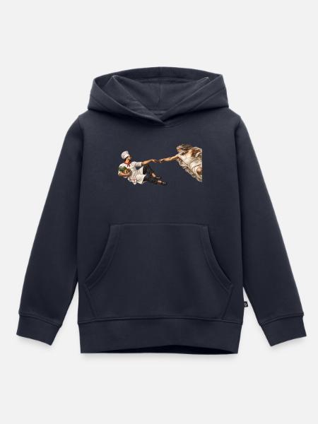 Die Erschaffung des Kochs - Kinder Premium Organic Hoodie - Navy