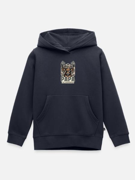 Dad Hunter Das Legendenjagdgeschenk - Kinder Premium Organic Hoodie - Navy