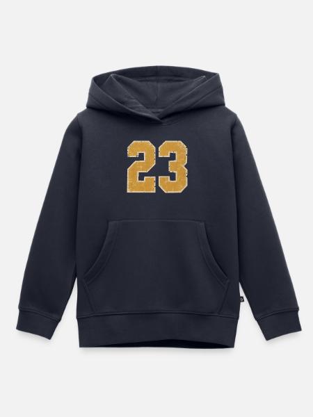 College-23-30cm- - Kinder Premium Organic Hoodie - Navy