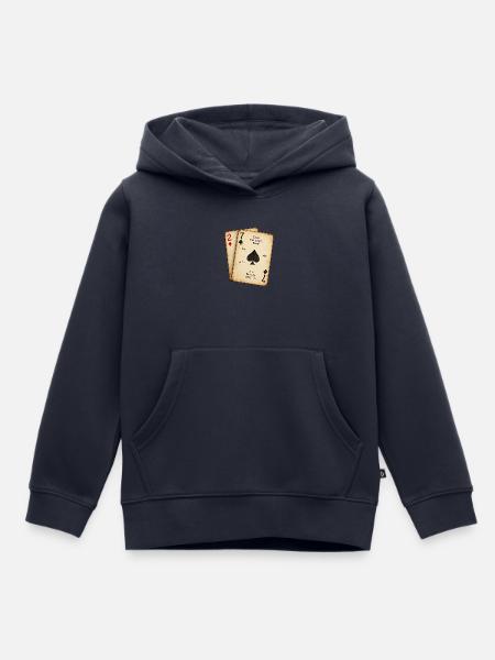 Poker Mindset – Schlechte Karten, starkes Spiel - Kinder Premium Organic Hoodie - Navy