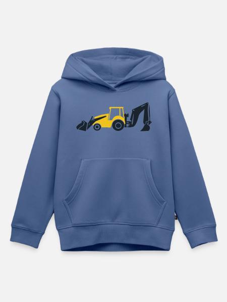 Bagger - Kinder Premium Organic Hoodie - Taubenblau