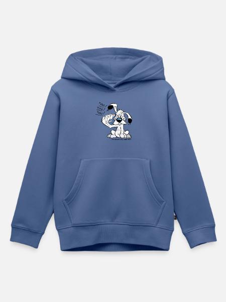 Asterix & Obelix Idefix Klopft Toc Toc Toc - Kinder Premium Organic Hoodie - Taubenblau