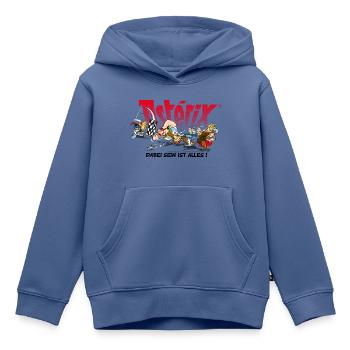 Asterix & Obelix: Dabei sein ist alles! - Kinder Premium Organic Hoodie - Taubenblau - Vorne - AI Model Kid Female (0cm)