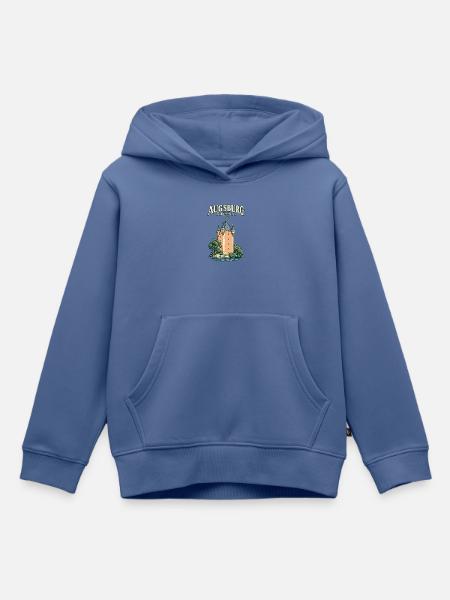 Augsburg Fünfgratturm - Kinder Premium Organic Hoodie - Taubenblau