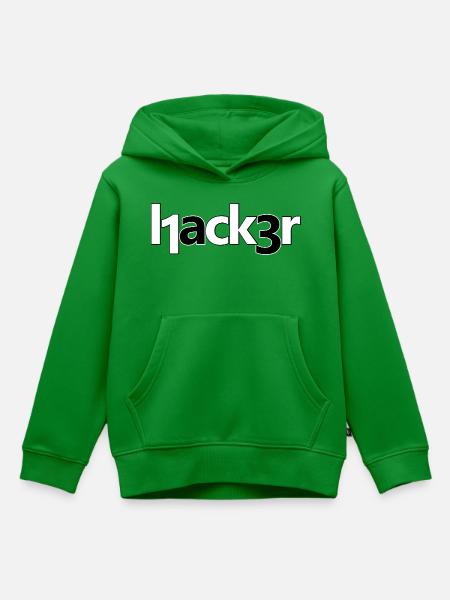 Hacker - Kinder Premium Organic Hoodie - Grün