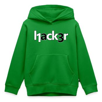Hacker - Kinder Premium Organic Hoodie - Grün - Vorne - AI Model Kid Female (0cm)