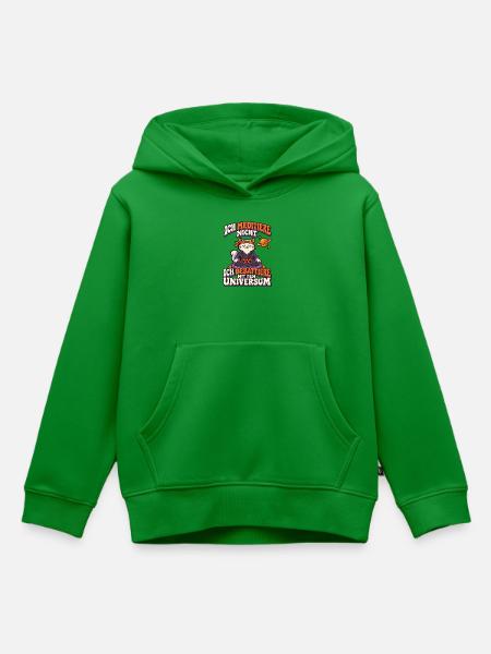 Yoga-Katze – Ich meditiere nicht - Kinder Premium Organic Hoodie - Grün