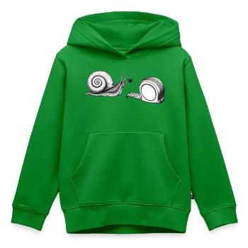 Liebe ist Liebe - Kinder Premium Organic Hoodie - Grün - Vorne - AI Model Kid Female (0cm)