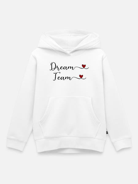 Dream Team - Kinder Premium Organic Hoodie - Weiß