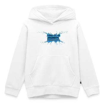 Wassertropfen - Kinder Premium Organic Hoodie - Weiß - Vorne - AI Model Kid Female (0cm)