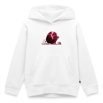 Julia Juliane - Kinder Premium Organic Hoodie - Weiß - Vorne - AI Model Kid Female (0cm)