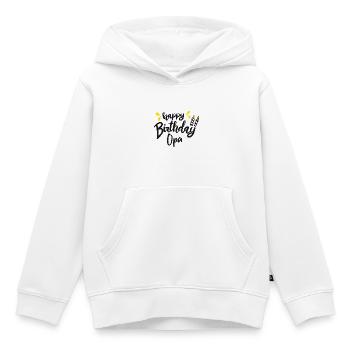 Happy Birthday Opa - Kerze Geburtstag - Kinder Premium Organic Hoodie - Weiß - Vorne - AI Model Kid Female (0cm)