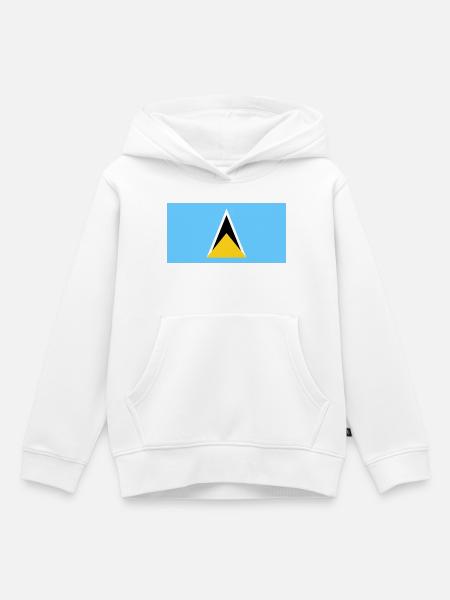 St. Lucia - Kinder Premium Organic Hoodie - Weiß