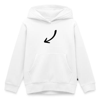Pfeil - Pfeil - Kinder Premium Organic Hoodie - Weiß - Vorne - AI Model Kid Female (0cm)