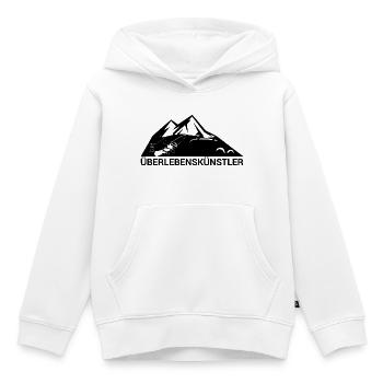 Survival-Ready #Überlebenskünstler - Kinder Premium Organic Hoodie - Weiß - Vorne - AI Model Kid Female (0cm)