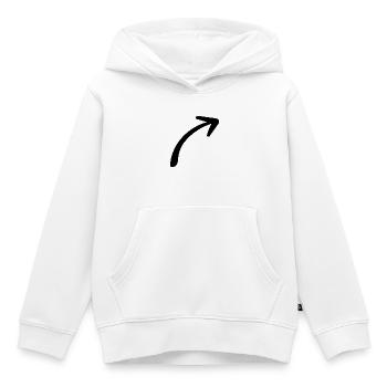 Pfeil - Pfeil - Kinder Premium Organic Hoodie - Weiß - Vorne - AI Model Kid Female (0cm)