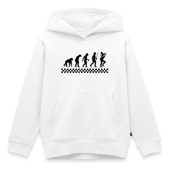 Entwicklung von Ska - Kinder Premium Organic Hoodie - Weiß - Vorne - AI Model Kid Female (0cm)