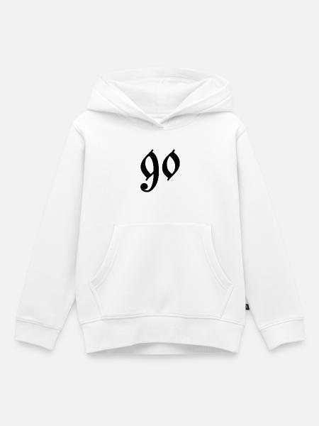90 - Kinder Premium Organic Hoodie - Weiß