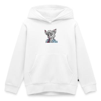 Pelziger Leck - Kinder Premium Organic Hoodie - Weiß - Vorne - AI Model Kid Female (0cm)