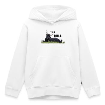 Bulle Polizist dein Bulle - Kinder Premium Organic Hoodie - Weiß - Vorne - AI Model Kid Female (0cm)