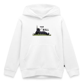 Bulle Polizist dein Bulle - Kinder Premium Organic Hoodie - Weiß - Vorne - AI Model Kid Female (0cm)