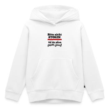 Bitte nicht stören! - Kinder Premium Organic Hoodie - Weiß - Vorne - AI Model Kid Female (0cm)