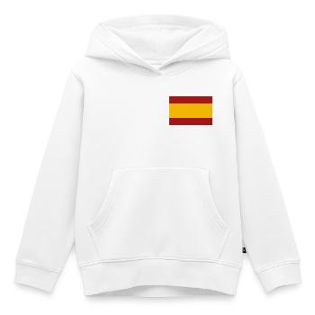 SPANISCHE FLAGGE - Kinder Premium Organic Hoodie - Weiß - Vorne - AI Model Kid Female (0cm)