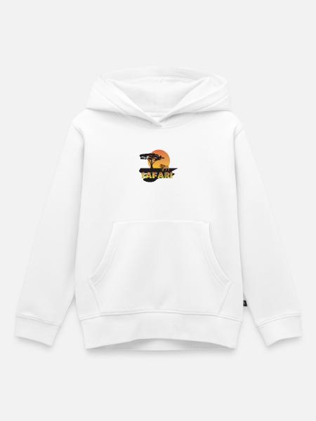 safari - Kinder Premium Organic Hoodie - Weiß