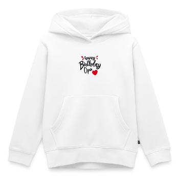 Happy Birthday Opa - Herz Geburtstag - Kinder Premium Organic Hoodie - Weiß - Vorne - AI Model Kid Female (0cm)