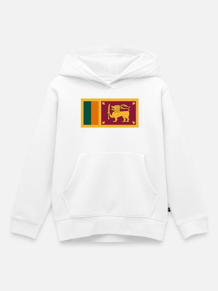 Sri Lanka - Kinder Premium Organic Hoodie - Weiß