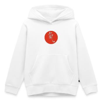 red chi - Kinder Premium Organic Hoodie - Weiß - Vorne - AI Model Kid Female (0cm)