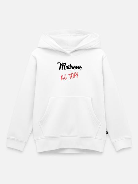 GELIEBTE - Kinder Premium Organic Hoodie - Weiß
