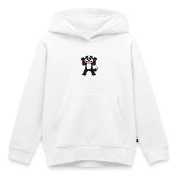 Dachs - Kinder Premium Organic Hoodie - Weiß - Vorne - AI Model Kid Female (0cm)