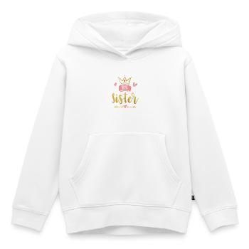 Big Sister Ankündigung – Baby- und Kinderkleidung - Kinder Premium Organic Hoodie - Weiß - Vorne - AI Model Kid Female (0cm)