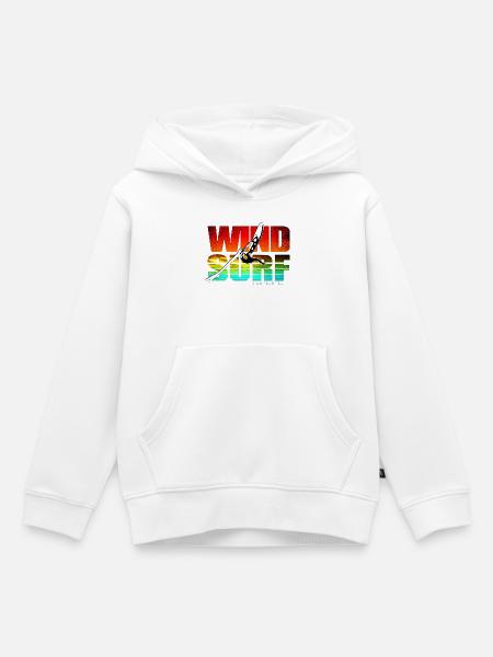 Windsurfen fürs Leben - Kinder Premium Organic Hoodie - Weiß