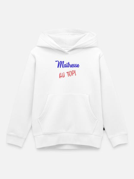 GELIEBTE - Kinder Premium Organic Hoodie - Weiß