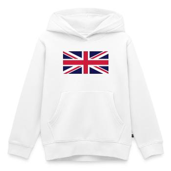 UNION JACK - Kinder Premium Organic Hoodie - Weiß - Vorne - AI Model Kid Female (0cm)