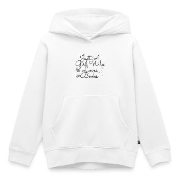 Buch - Kinder Premium Organic Hoodie - Weiß - Vorne - AI Model Kid Female (0cm)