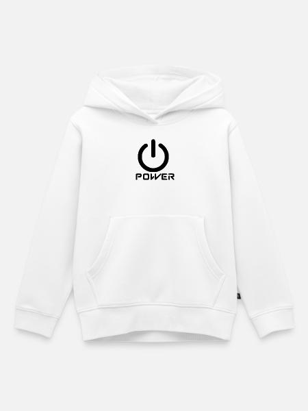 Macht - Kinder Premium Organic Hoodie - Weiß
