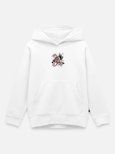 Abstrakte Kunst - Kinder Premium Organic Hoodie - Weiß